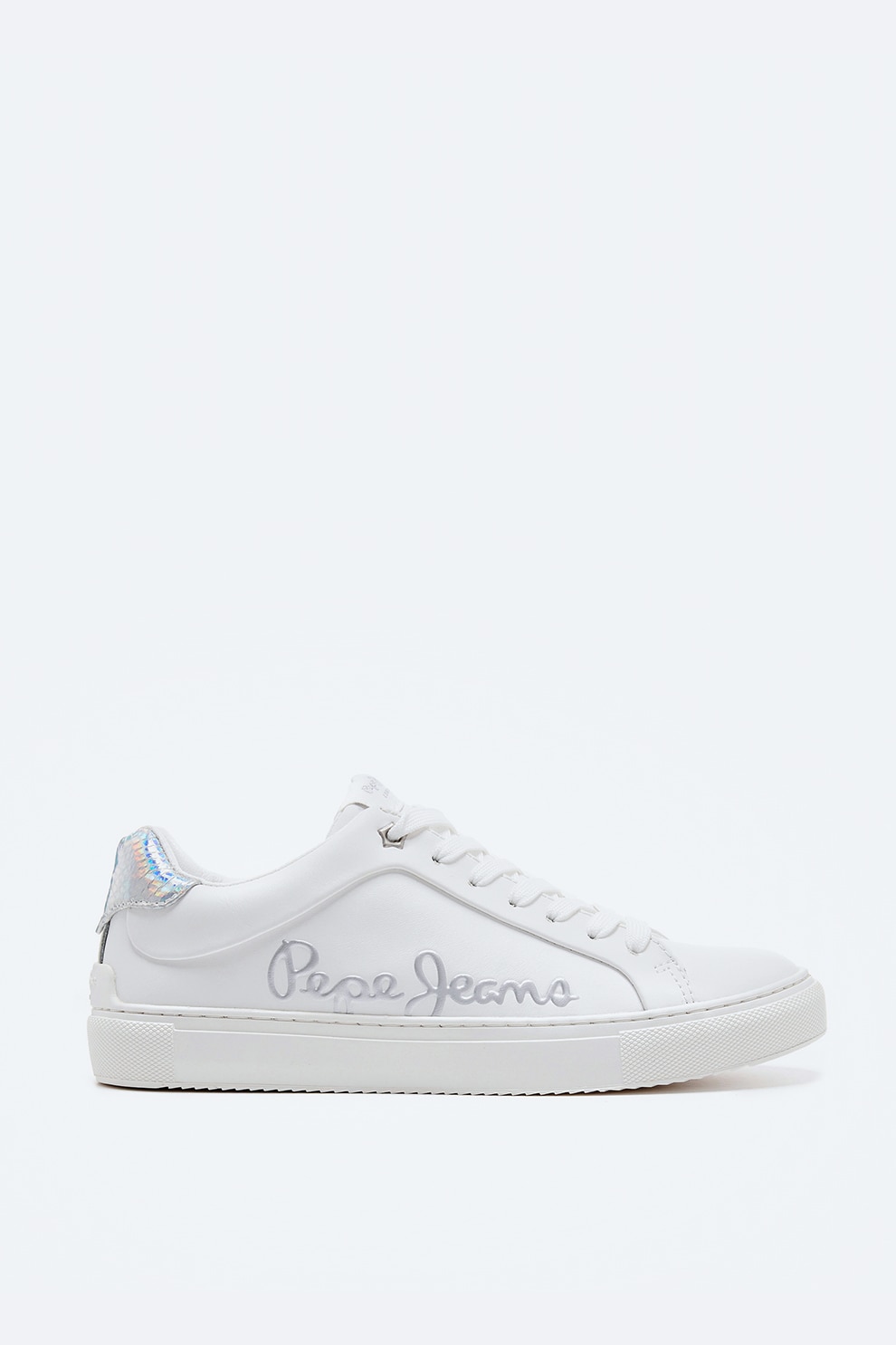 Pepe Jeans London, Pantofi sport din piele cu logo stantat