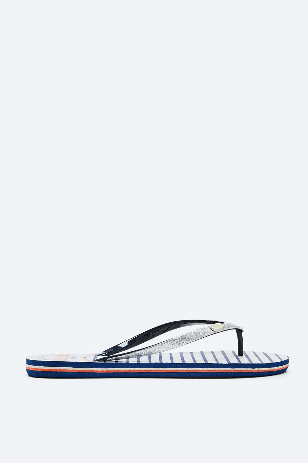 Pepe Jeans London, Papuci flip-flop cu aspect stralucitor