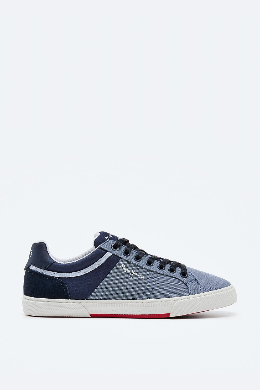 Pepe Jeans London, Pantofi sport din material textil si piele ecologica