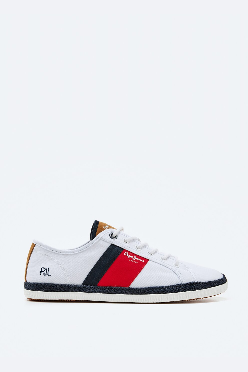 Pepe Jeans London, Tenisi tip espadrile cu insertie din piele intoarsa