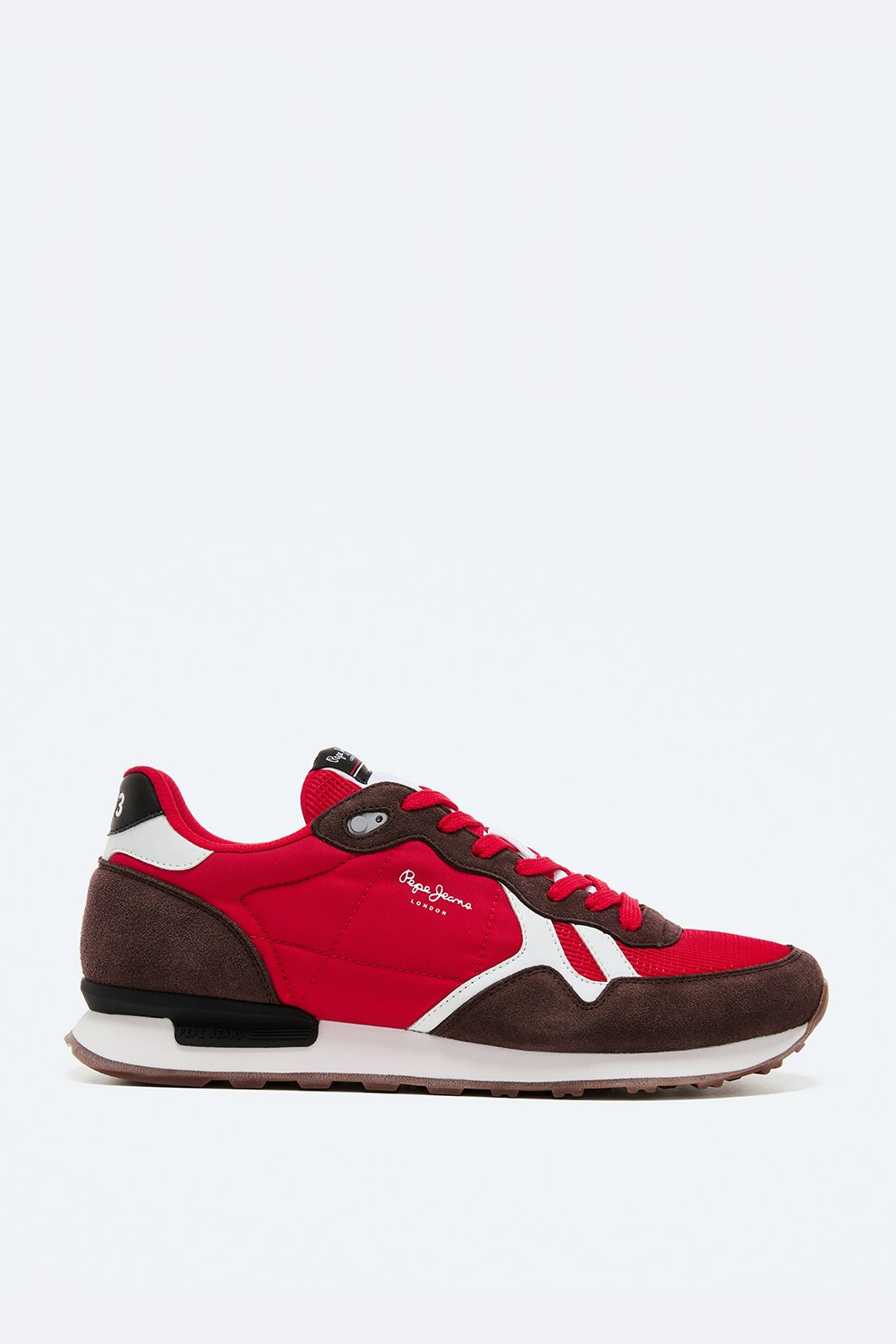 Pepe Jeans London, Pantofi sport din material textil cu garnituri din piele intoarsa