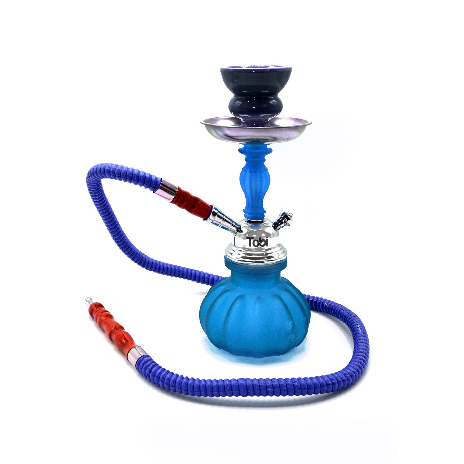 Narghilea Tobi, Fayed, 1 furtun, Albastru, 26 cm