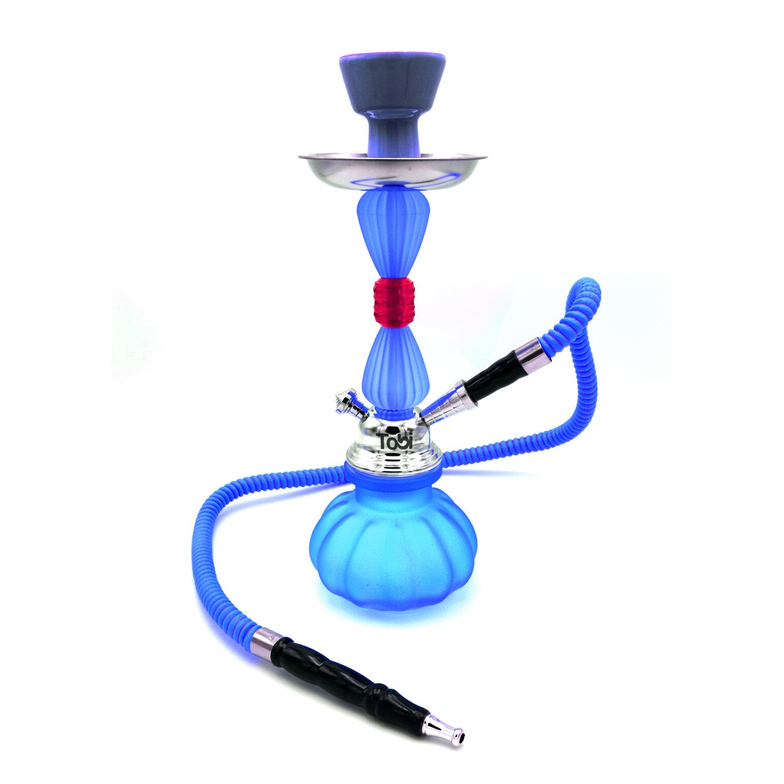 Narghilea Tobi, Esna, 1 furtun, Albastru, 30 cm
