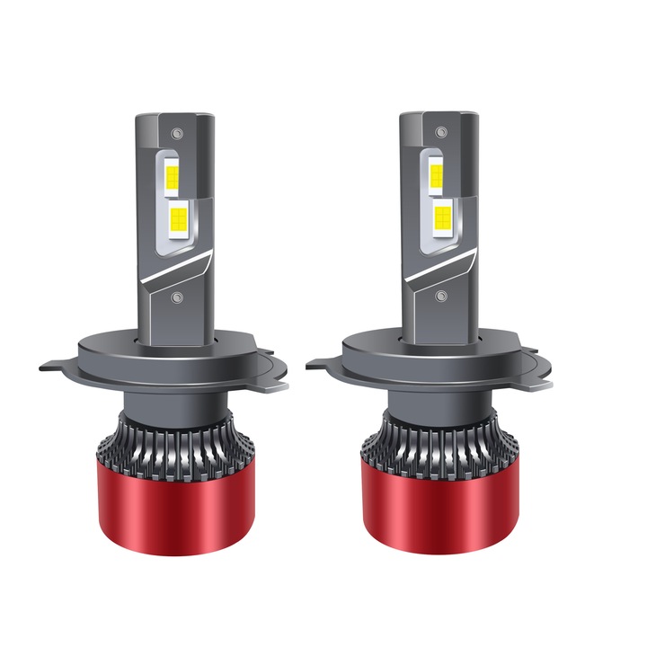 Комплект 2 led крушки за кола Xentech Light T30 H4 56w 4300k CSP