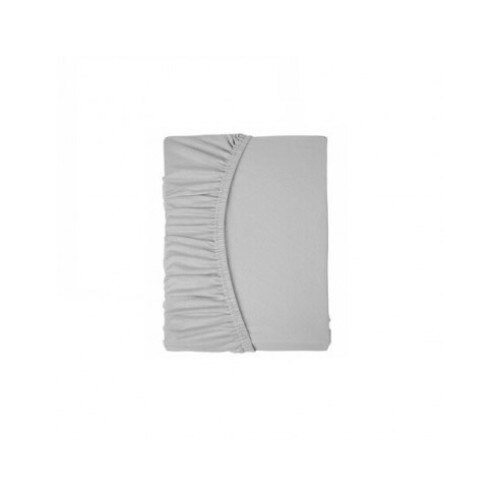 Cearceaf pentru saltea cu elastic Home Ideas din bumbac, 90 x 100 cm Gri
