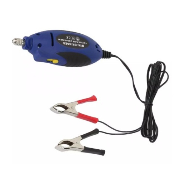 Aparat pentru Ascutit Lant Drujba 55W, 20000RPM, Alimentare 12 V, 6 pietre ascutire incluse
