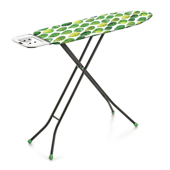 Monteli Vasalódeszka Huzattal, 97x30x90 cm, Levélmintás,