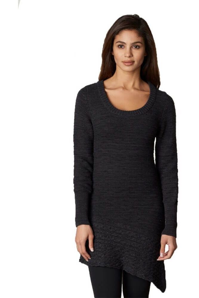 Pulover, Prana Felicia Tunic Sweater, Negru