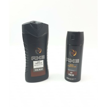 Set Dark Temptation Deodorant 150 ml + Gel de dus 250 ml + Geanta , Axe Set Dark Temptation Deodorant 150 ml + Gel de dus 250 ml + Geanta , Axe