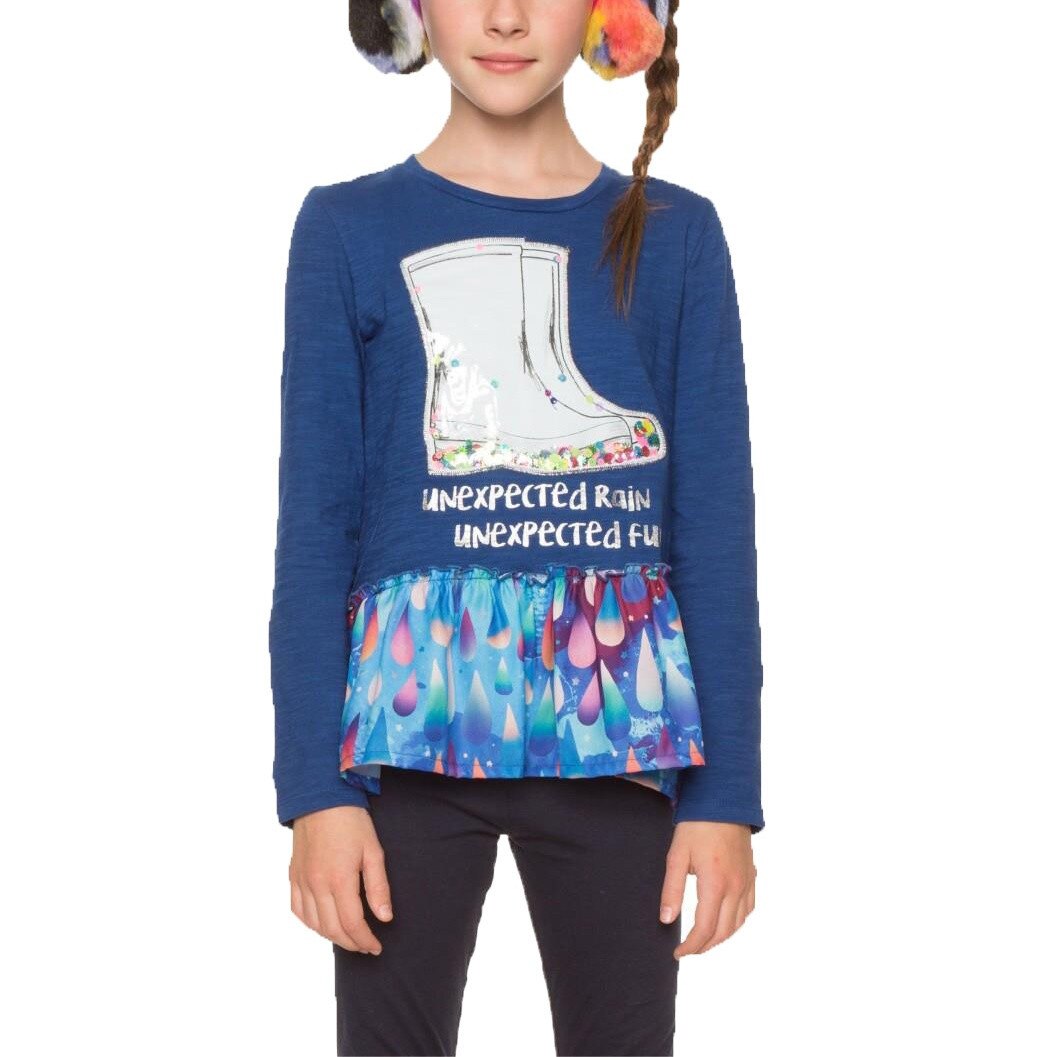 Bluza copii, Desigual 18SGTKX1, Albastru