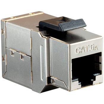 Cupla conector modul Keystone Jack cat6A 10GB LanKATT FTP/STP ecranat (full shield), Mama - Mama (RJ45-RJ45), 500Mhz, modular, Snap in - 10 Gigabit