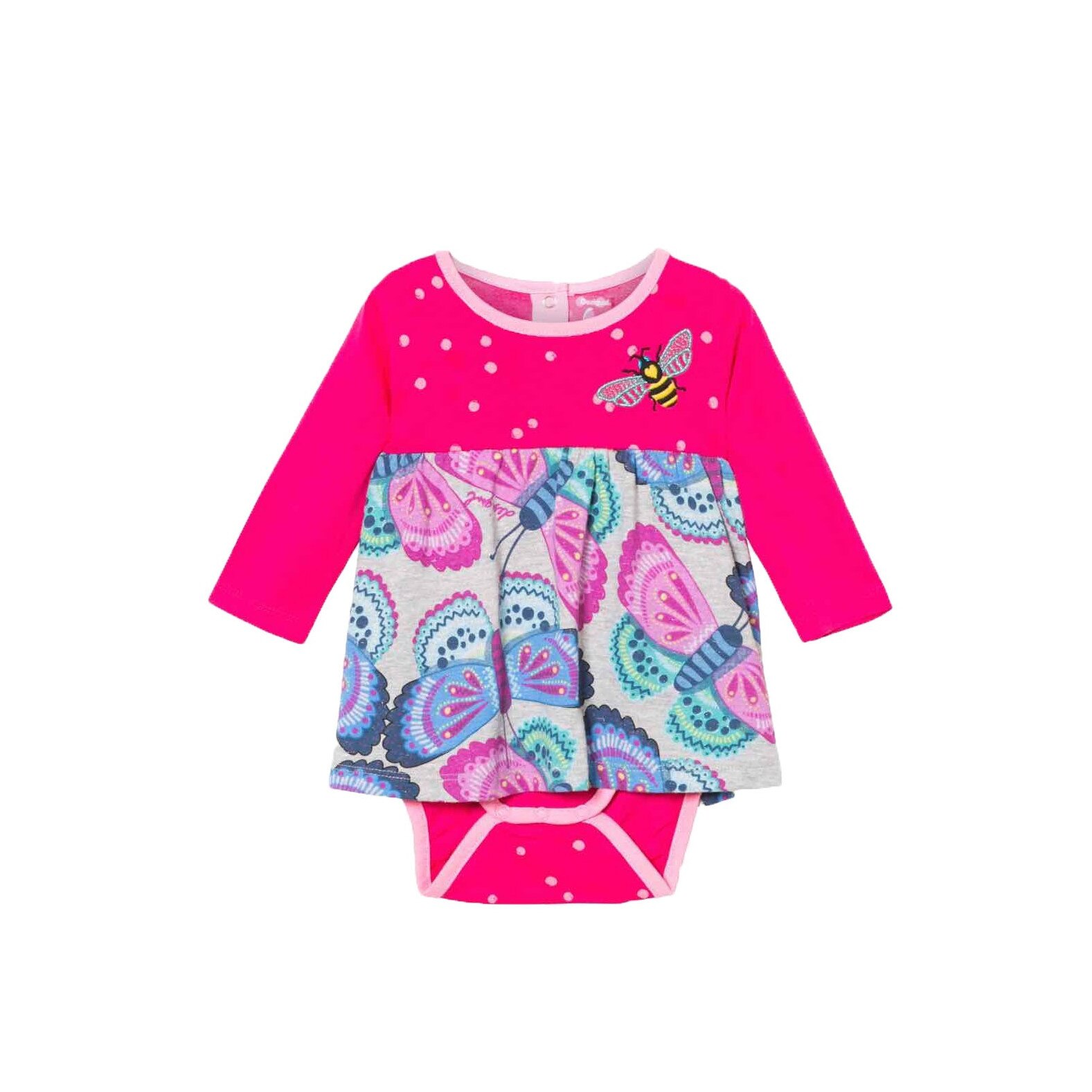 Body copii, Desigual 17WYVK04, Roz aprins, 18 luni