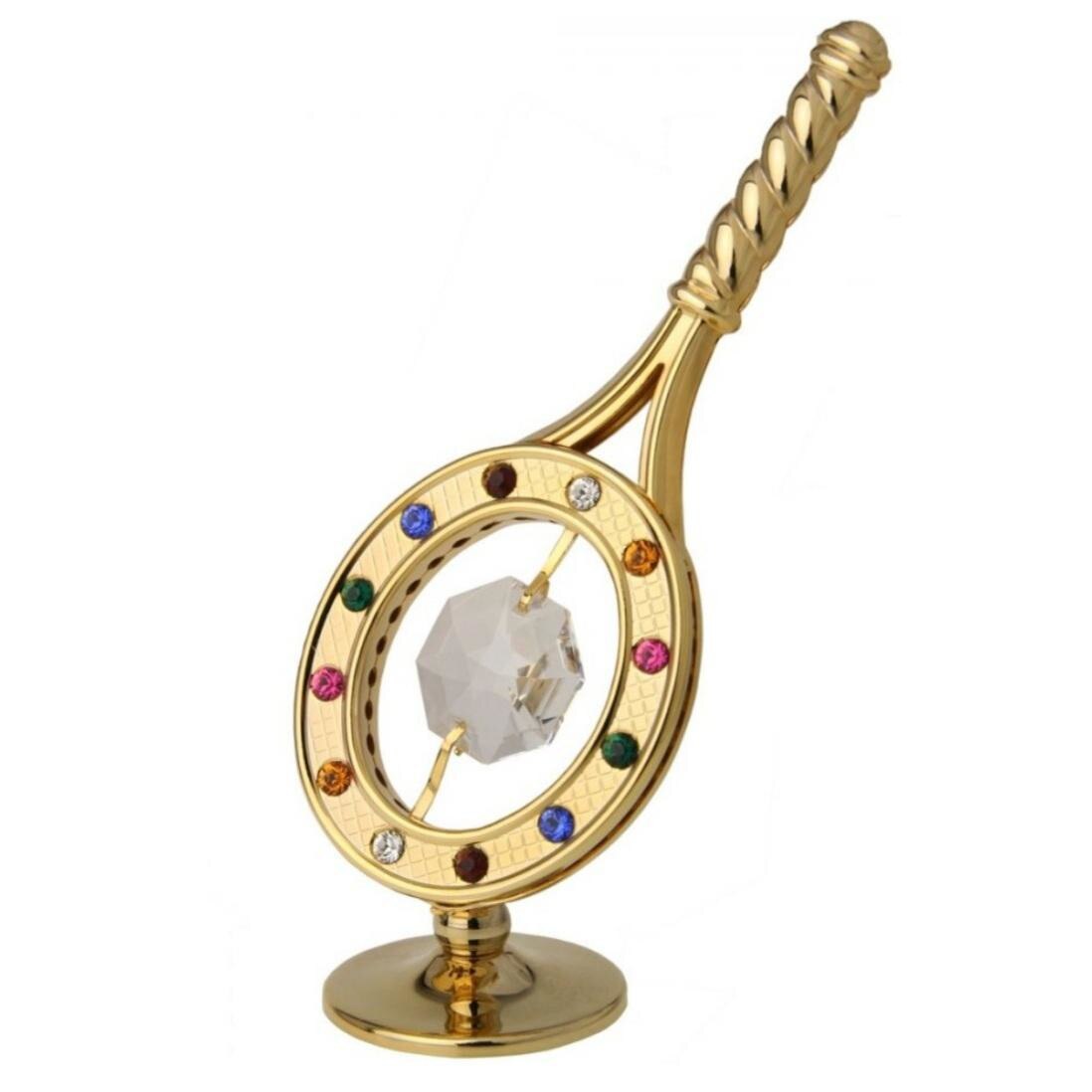 Racheta tenis placata cu aur24k, cristale