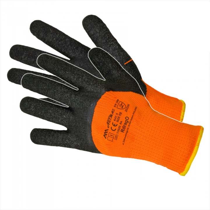Manusi de protectie ARTMAS, culoare orange, categorie 2, marimea 10