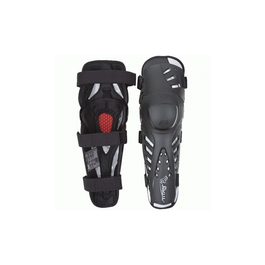 Aparatoare FOX, Titan pro knee/shin grd ce, Negru, OneSize