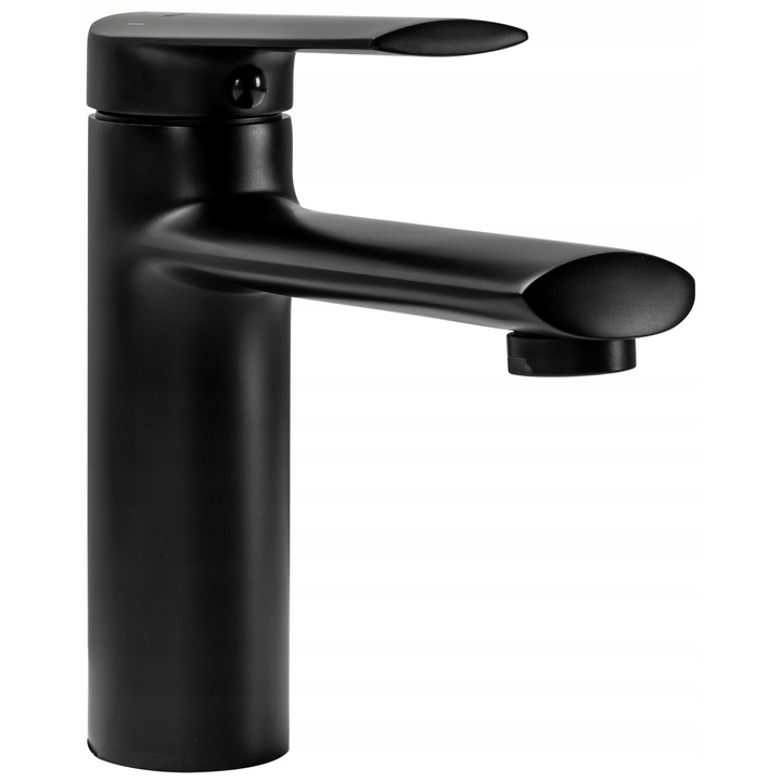 Смесител за мивка Rea Buzz Black Low, Месинг,Черен
