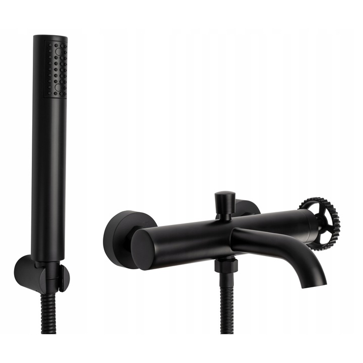 Смесител за вана Rea Vertigo Black, Месинг, Черен