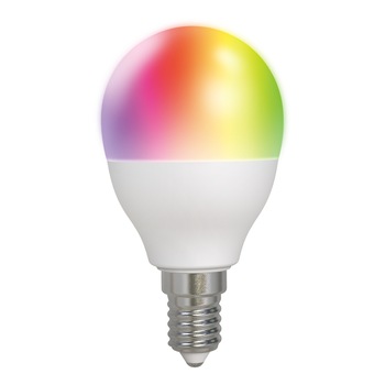 Bec smart LED RGB DELTACO SMART HOME, E14, WiFI 2.4GHz, 5W, 470lm, reglabil, Google Assistant si Amazon Alexa, 2700K-6500K, alb Bec smart LED RGB DELTACO SMART HOME, E14, WiFI 2.4GHz, 5W, 470lm, reglabil, Google Assistant si Amazon Alexa, 2700K-6500K, alb
