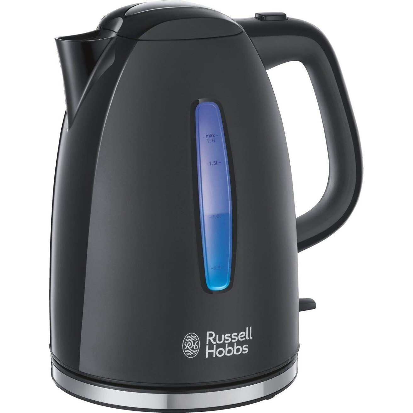 Fierbator Russell Hobbs Textures Plus 22591-70, 1.7 L, Fierbere rapida, Negru