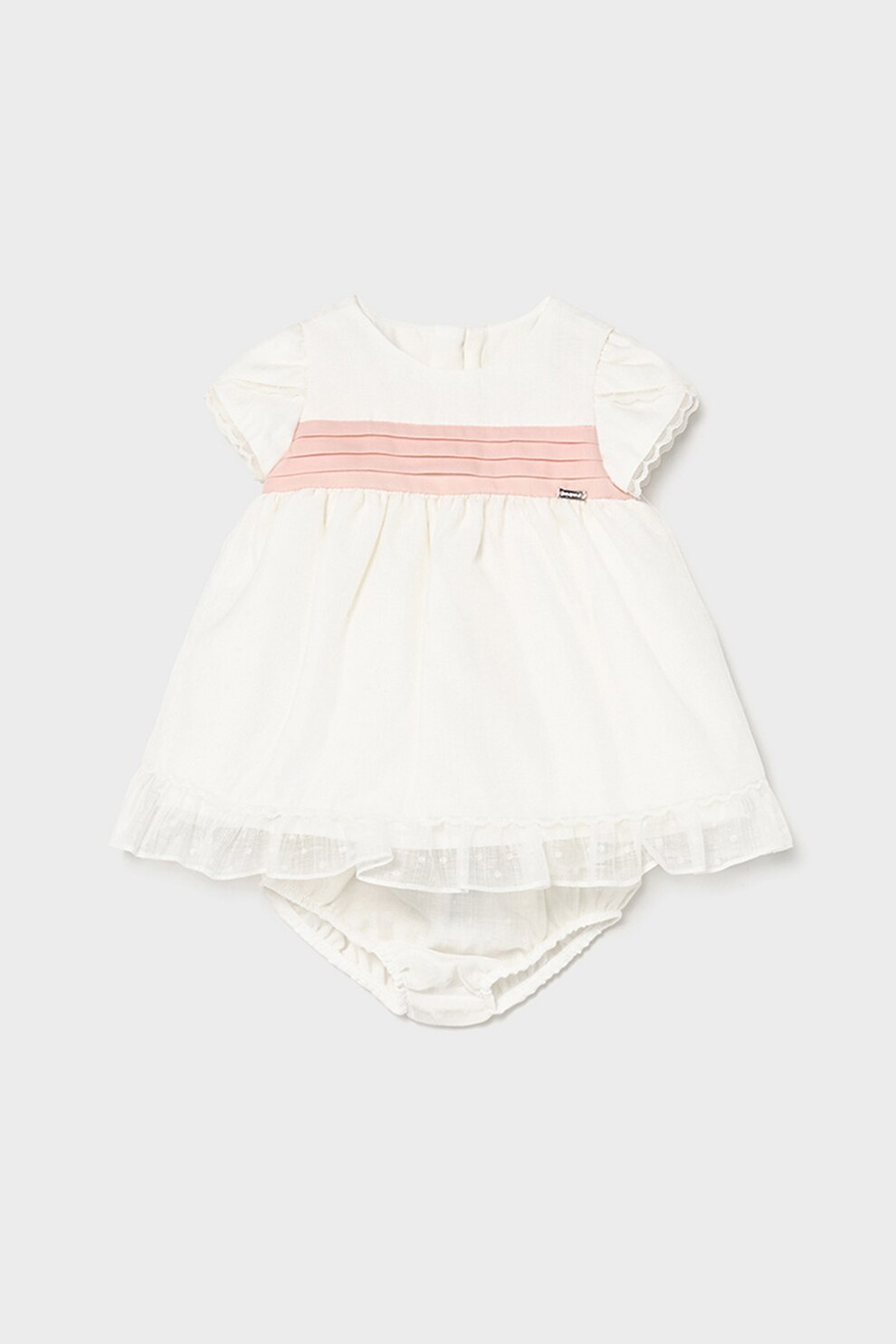 Mayoral, Rochie cu dres, Alb fildes