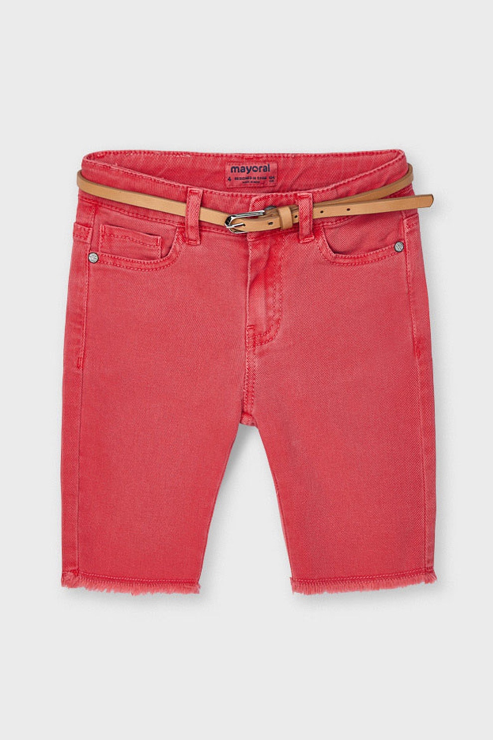 Mayoral, Bermude din denim, Rosu