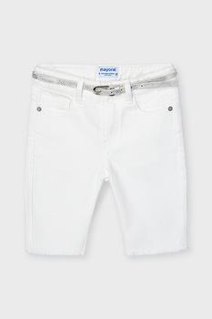 Mayoral, Bermude din denim, Alb Mayoral, Bermude din denim, Alb