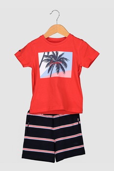 Mayoral, Set de tricou si pantaloni scurti, Rosu/Bleumarin/Alb Mayoral, Set de tricou si pantaloni scurti, Rosu/Bleumarin/Alb