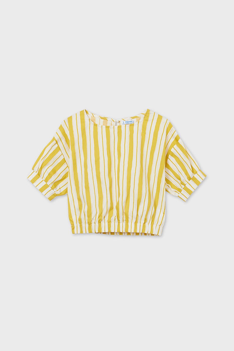 Mayoral, Bluza in dungi cu terminatie elastica, Galben