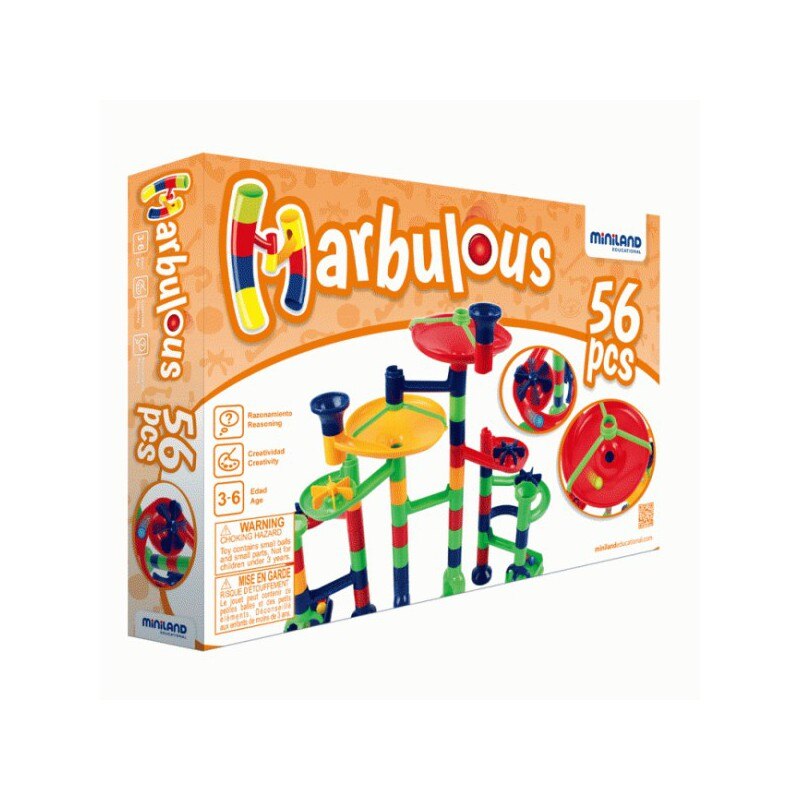 Joc de construit roller coaster Marbulous 56 piese , Miniland