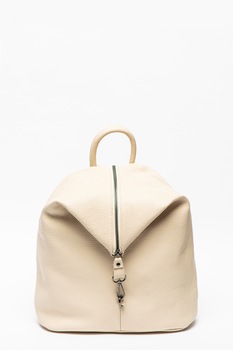 Antonia Moretti, Rucsac de piele cu fermoar, Maro nisip Antonia Moretti, Rucsac de piele cu fermoar, Maro nisip