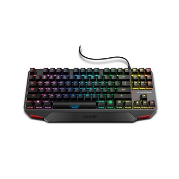 Tastatura mecanica, OZONE, ALPHA STRIKE ES, RGB, Negru, USB, 359 x 158 x 41mm Tastatura mecanica, OZONE, ALPHA STRIKE ES, RGB, Negru, USB, 359 x 158 x 41mm