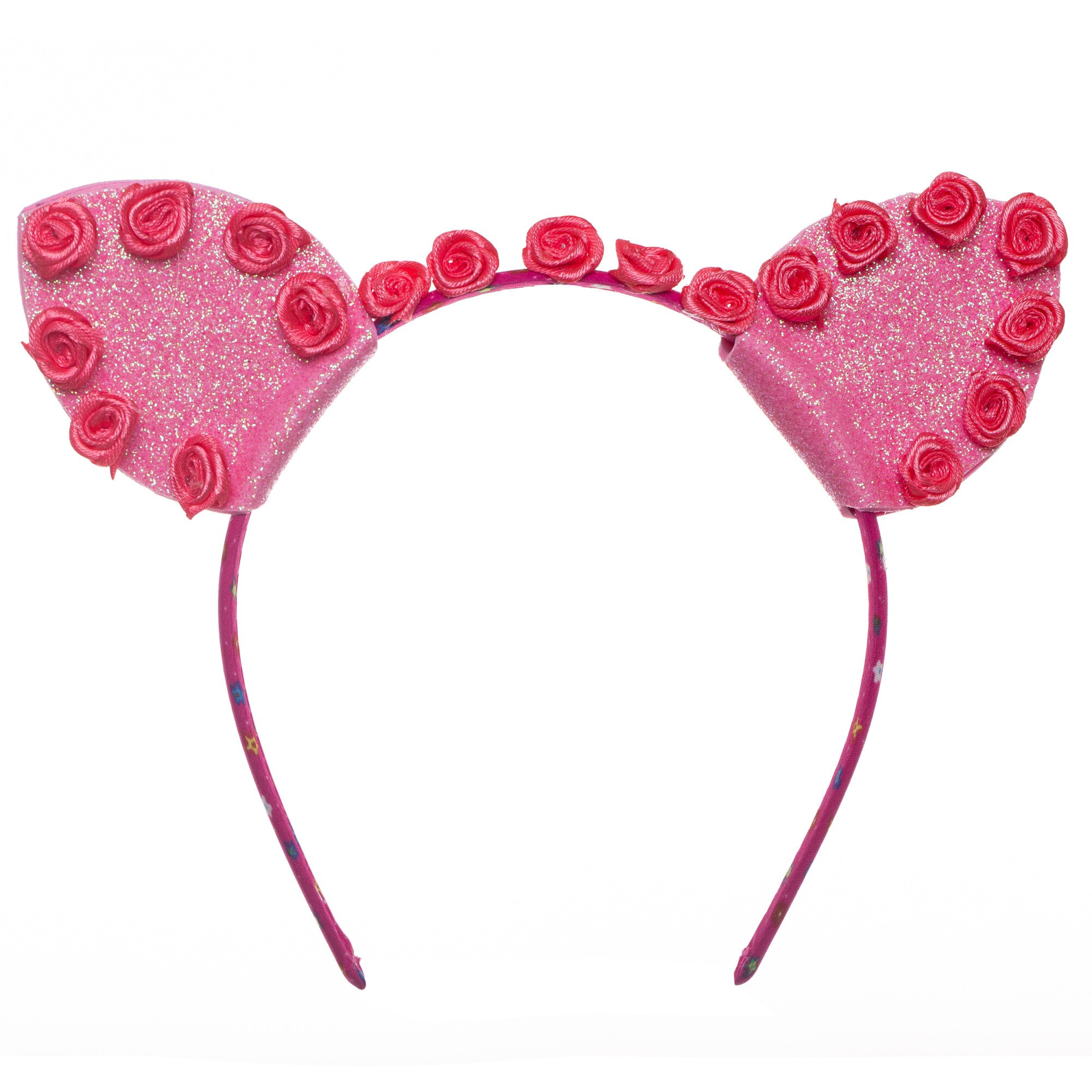 Bentita cu urechi roz si flori