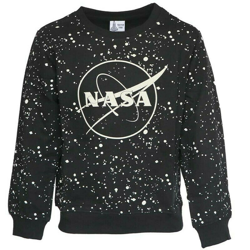 Bluza Nasa, negru cu crem