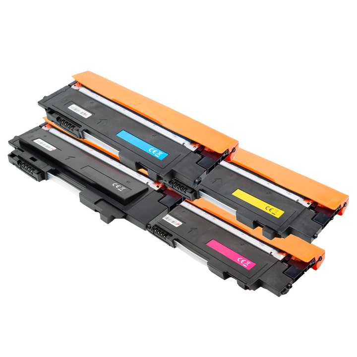 Hp 117A (W2070A W2071A W2072A W2073A) toner, chip nélküli, 4 db, fekete, cián, bíbor, sárga