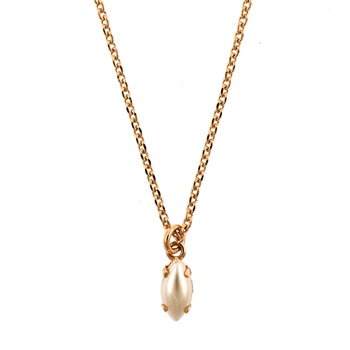 Pandantiv cu lant placat cu Aur roz de 24K, Cristale, Crystal Pearl's by Roxannes - Mariana Jewellery, Alb 5633/51-139RG Pandantiv cu lant placat cu Aur roz de 24K, Cristale, Crystal Pearl's by Roxannes - Mariana Jewellery, Alb 5633/51-139RG