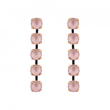 Cercei placati cu Aur roz de 24K, Cristale Swarovski, Powder Rose by Roxannes - Mariana Jewellery, Roz 1430/5-121121RG2 Cercei placati cu Aur roz de 24K, Cristale Swarovski, Powder Rose by Roxannes - Mariana Jewellery, Roz 1430/5-121121RG2