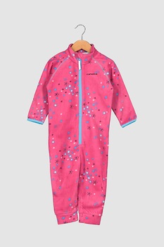 Icepeak, Salopeta din material fleece cu model cu stele Judsonia, Roz/Albastru Icepeak, Salopeta din material fleece cu model cu stele Judsonia, Roz/Albastru