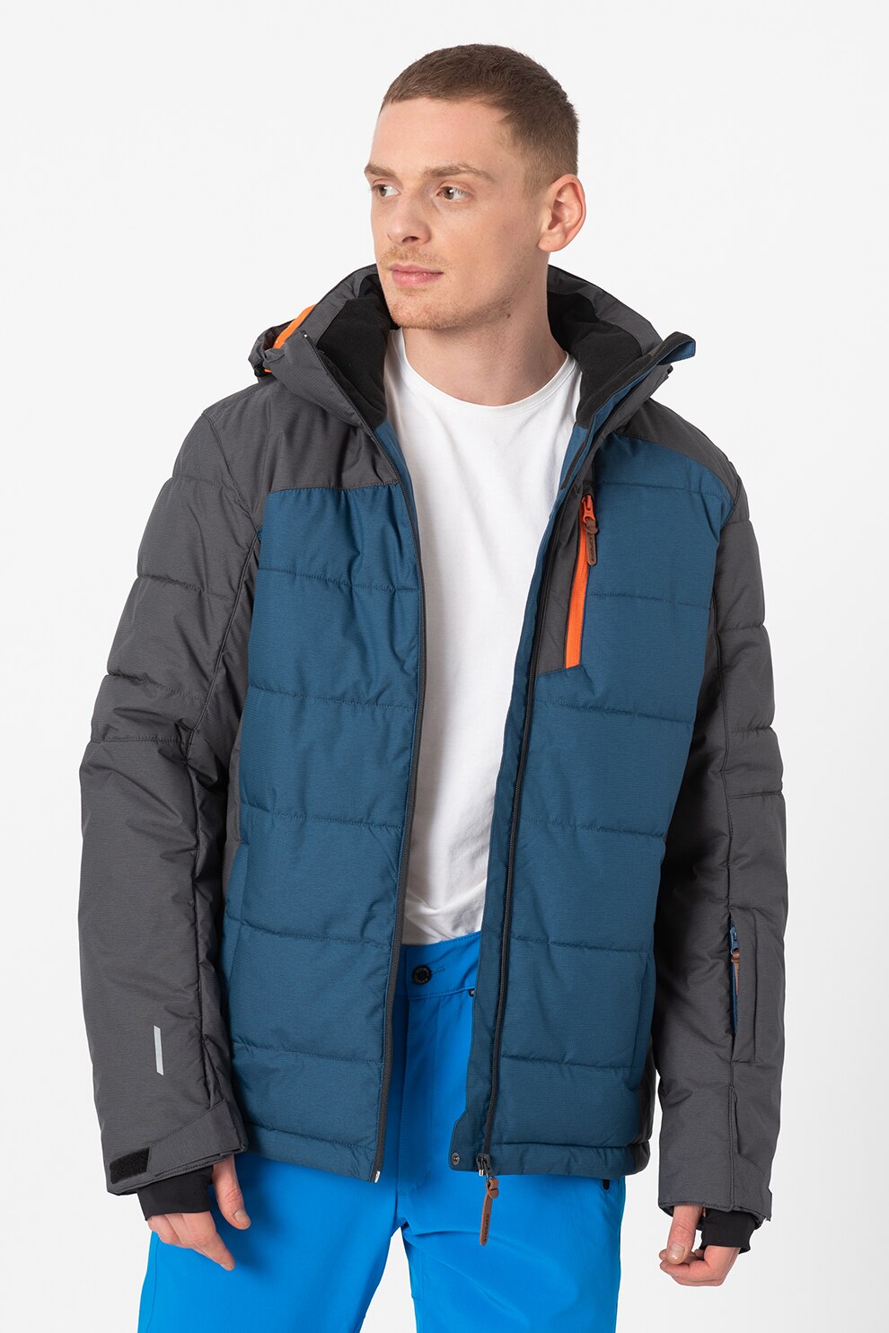 Icepeak, Jacheta impermeabila pentru ski Chanute, Albastru inchis/Gri inchis melange