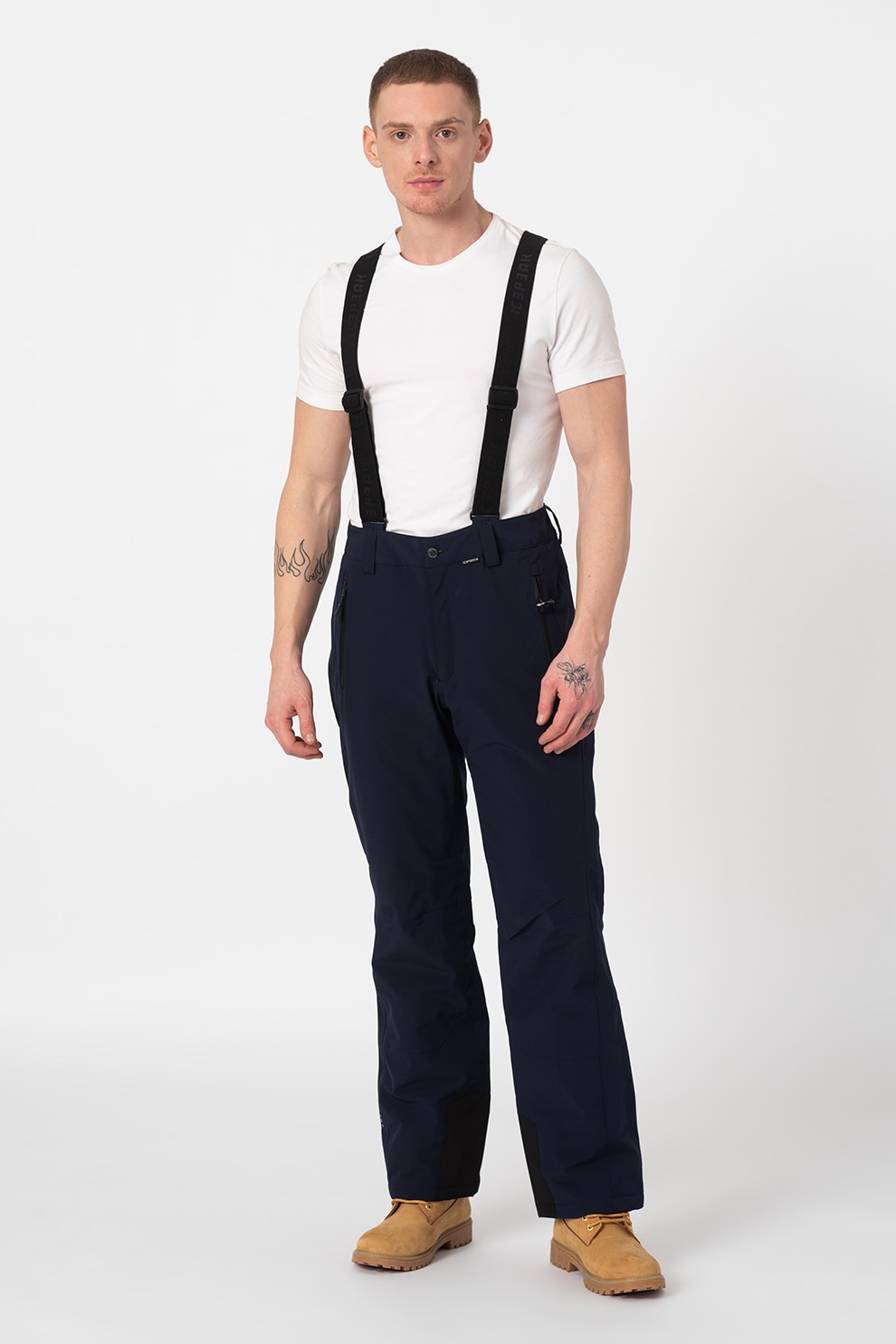 Icepeak, Pantaloni cu bretele, pentru ski Freiberg, Bleumarin