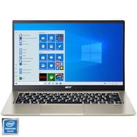 Laptop ultraportabil Acer Swift 1 SF114-33 cu procesor Intel® Pentium® Silver N5030 pana la 3.10, 14", Full HD, 8GB, 256GB SSD, Intel UHD Graphics, Windows 10 Home, Gold