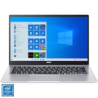 Laptop ultraportabi Acer Swift 1 SF114-33 cu procesor Intel® Celeron® Quad Core Processor N4120 pana la 2.60 GHz, 14", Full HD, 4GB, 256GB SSD,Windows 10 Home, Silver