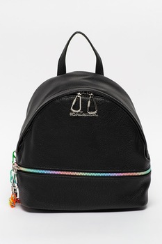 Tosca Blu, Rucsac de piele ecologica White Russian, Negru Tosca Blu, Rucsac de piele ecologica White Russian, Negru