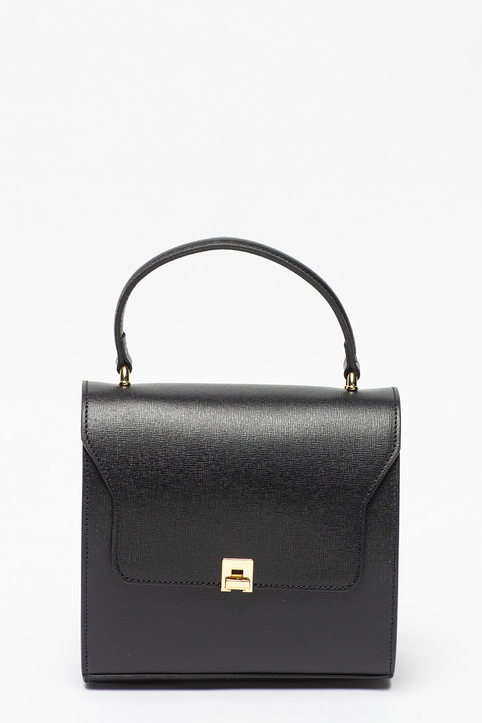 Tosca Blu, Geanta crossbody de piele Capri, Negru