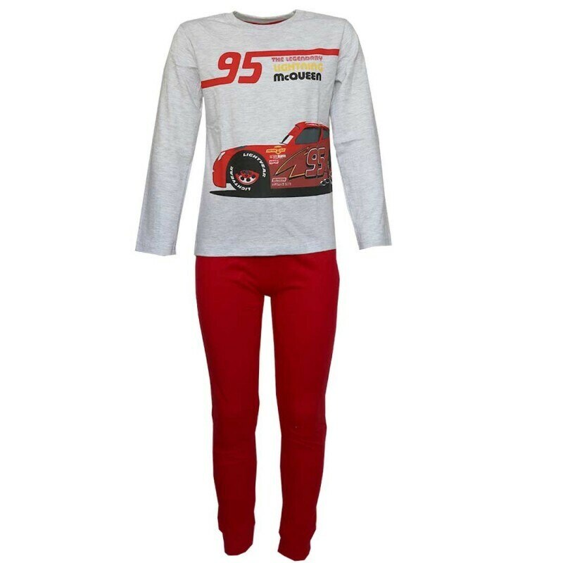Pijama maneca lunga, Cars 95, albastra, Multicolor