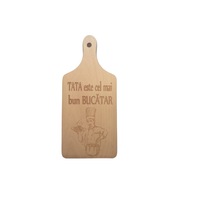 tocator din lemn gravat personalizat 26x12 cm tata este cel mai bun bucatar imagen 46_0_
0