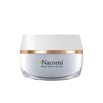 Crema de noapte cu unt de shea si peptide biomimetice, Nacomi, 50 ml Crema de noapte cu unt de shea si peptide biomimetice, Nacomi, 50 ml