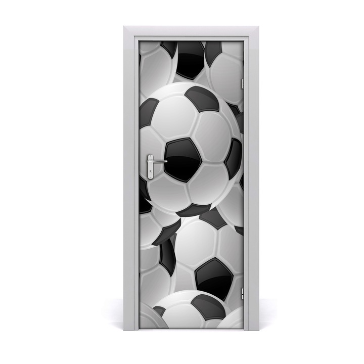 Stickere decorative. Tulup. Autocolante pentru usi. model Usa de fotbal. 75 x 205 cm
