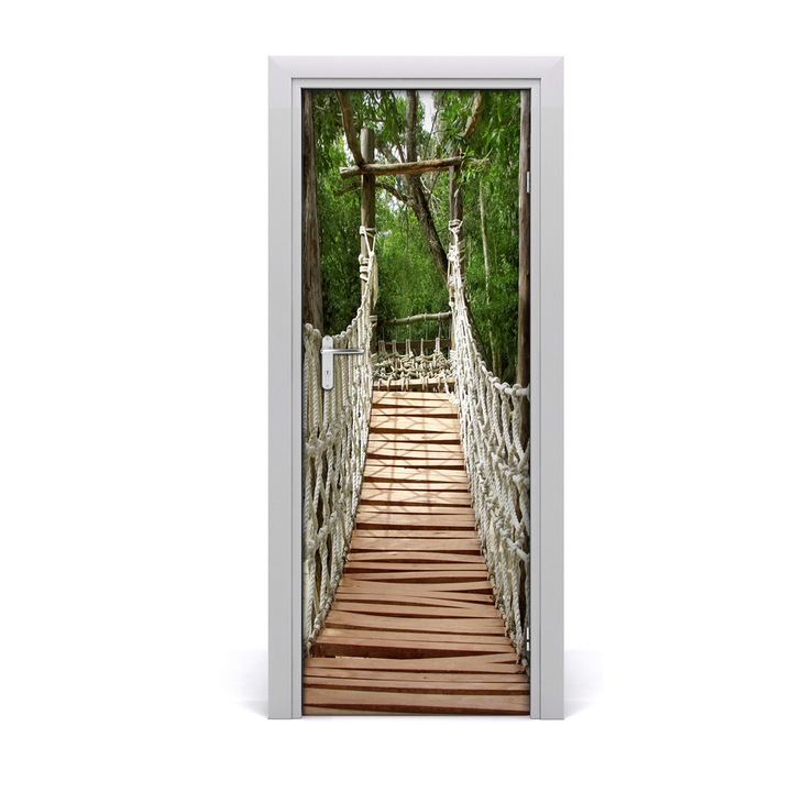 Stickere decorative. Tulup. Autocolante pentru usi. model franghie pod usa autoadeziv. 75 x 205 cm