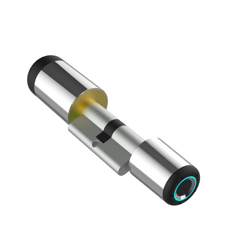 Cilindru Incuietoare Inteligenta, AMA 50 BT Smart, Butuc 60 mm, Bluetooth, amprenta, smartphone app iOS, Android, cod temporar