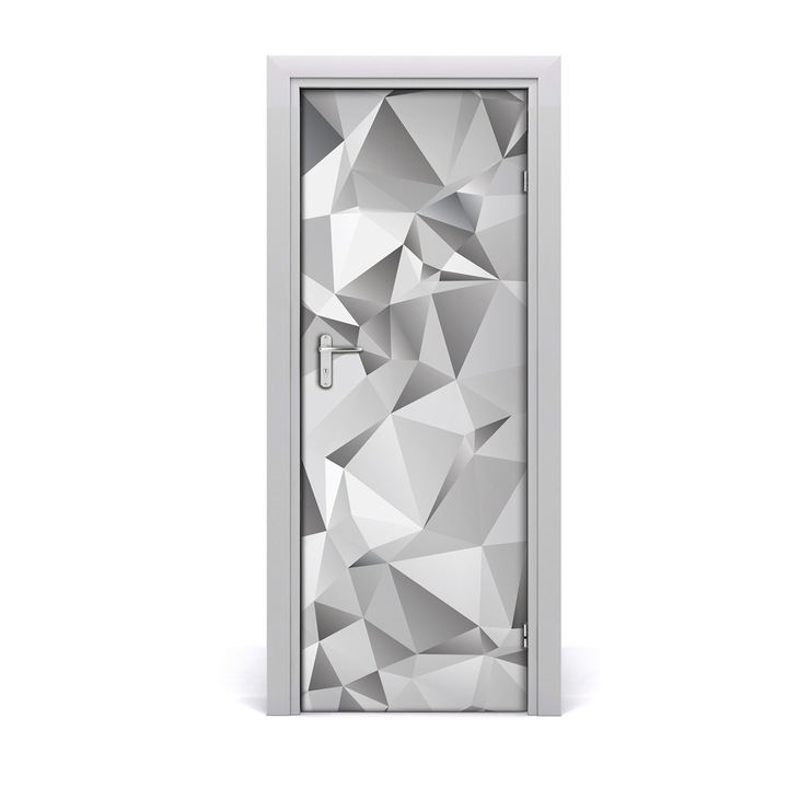 Stickere decorative. Tulup. Autocolante pentru usi. model 3D abstractie. 4. 75 x 205 cm